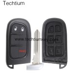 433Mhz 4A chip FCC:GQ4-54T keyless 2+1 button remote key for Dodge,Ram 2013-2017,Jeep 2014-2018